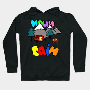 Mountain Cute Draw Cartoon Hoodie